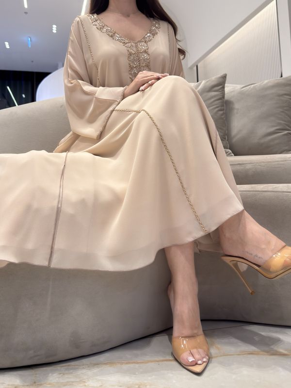 2 Pc Chiffon Handmade Embroidery